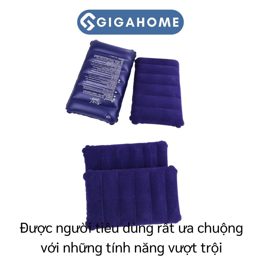 Gối Hơi Gấp Gọn GIGAHOME Du Lịch, Dã Ngoại, Văn Phòng Tiên Lợi 4528