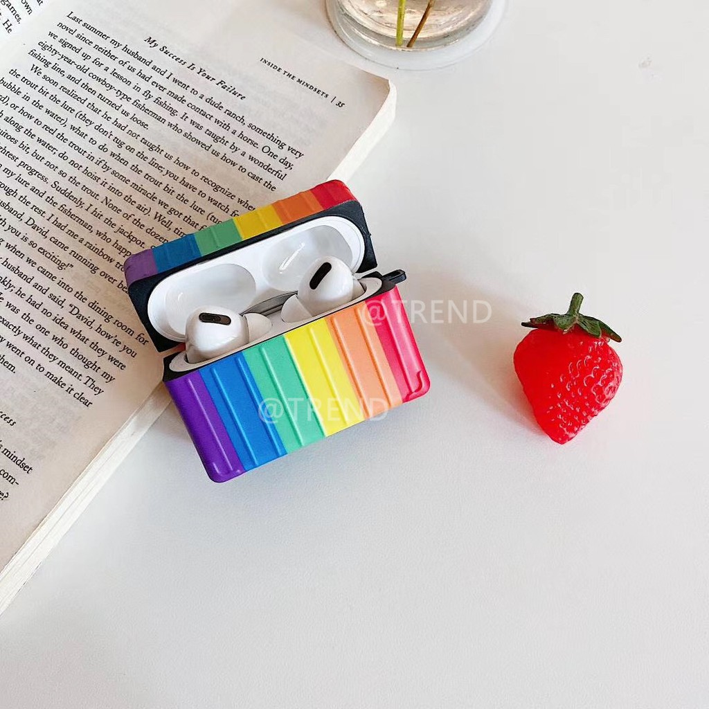Rainbow cartoon Wireless Bluetooth Earphone Case for airpods 1 2 silicone soft cover airpods pro Accessories Case Cover