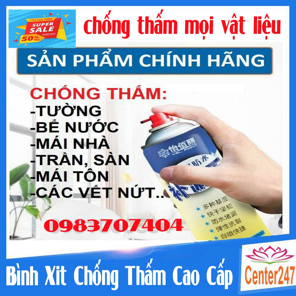 Bình Xịt Chống Thấm Dột, Chai Xịt Chống Thấm Chống Dột tường, mái nhà, mái tôn, bể nước, ống nước, các kẽ nút vết nứt...