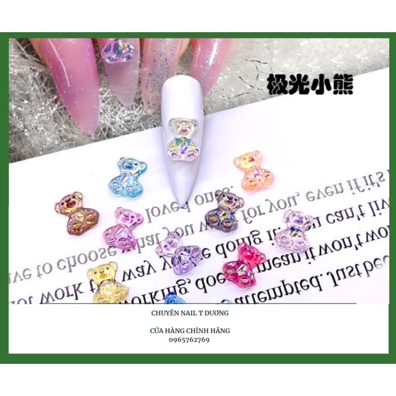 gấu - cham gấu- cham dính móng