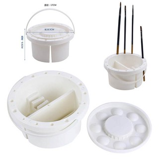 Watercolor brush cleaning tool