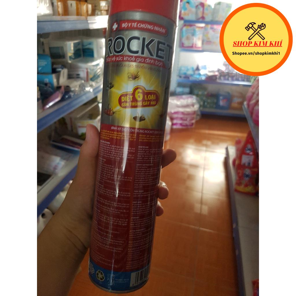 Bình Xịt Côn Trùng Muỗi gián Rocket 660ml