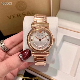 Đồng hồ nữ dinolux_versace couture new v8 , dây thép , màu vàng demi