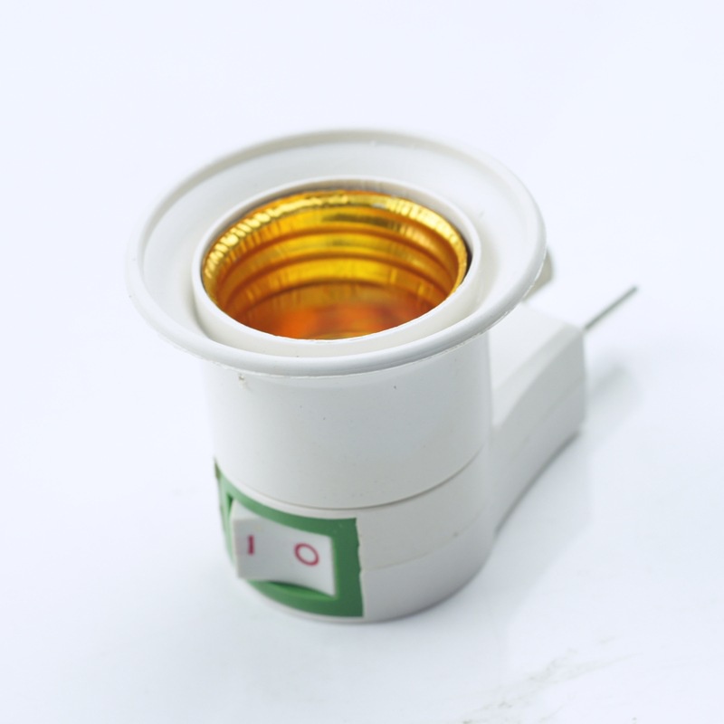 Ổ cắm E27 Bóng đèn Vòi Bật / Tắt Công tắc 220v Vít Miệng Đèn ngủ Loại đèn tường Bộ điều hợp đèn di động