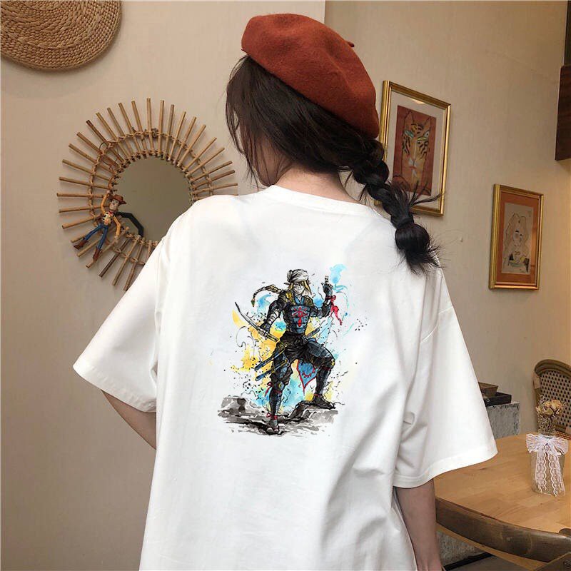 Áo thun tay lỡ nữ form rộng Samurai form rộng vải dày mịn 2020T1871