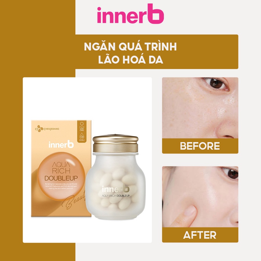 Viên Uống Cấp Nước Và Collagen InnerB Aqua Rich Double Up 70 viên