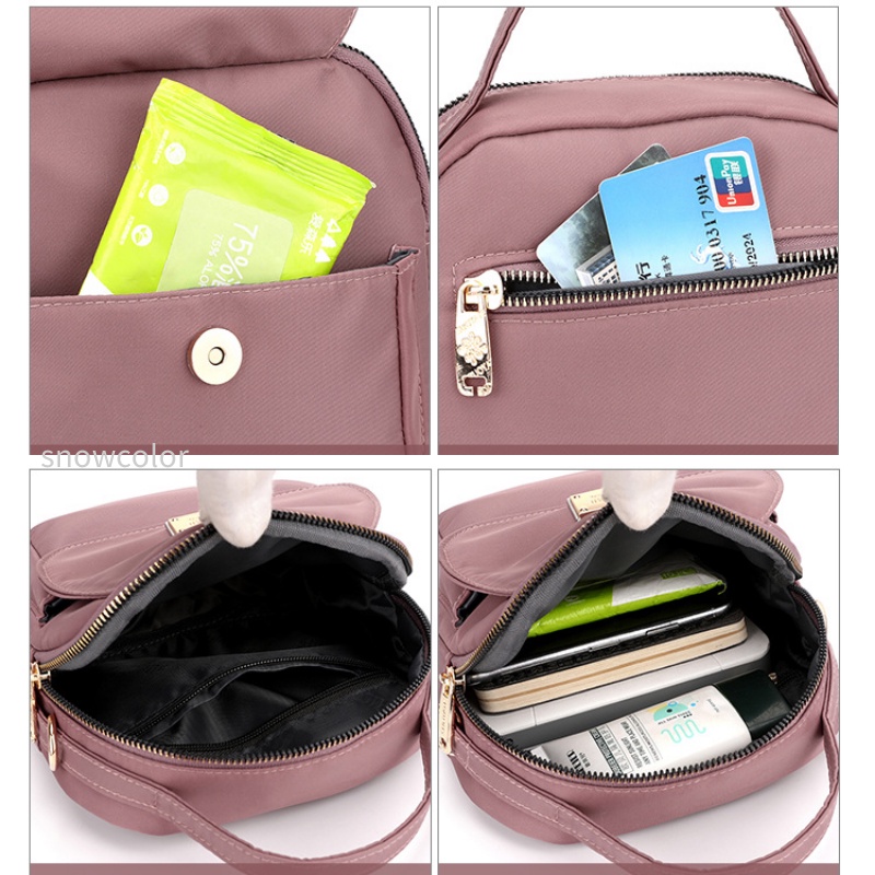 Beg Tangan Wanita Murah Cantik Túi Đeo Chéo Canvas Mini Chống Thấm Nước Phong Cách Hàn Quốc Beg Silang Perempuan Cho Nữ