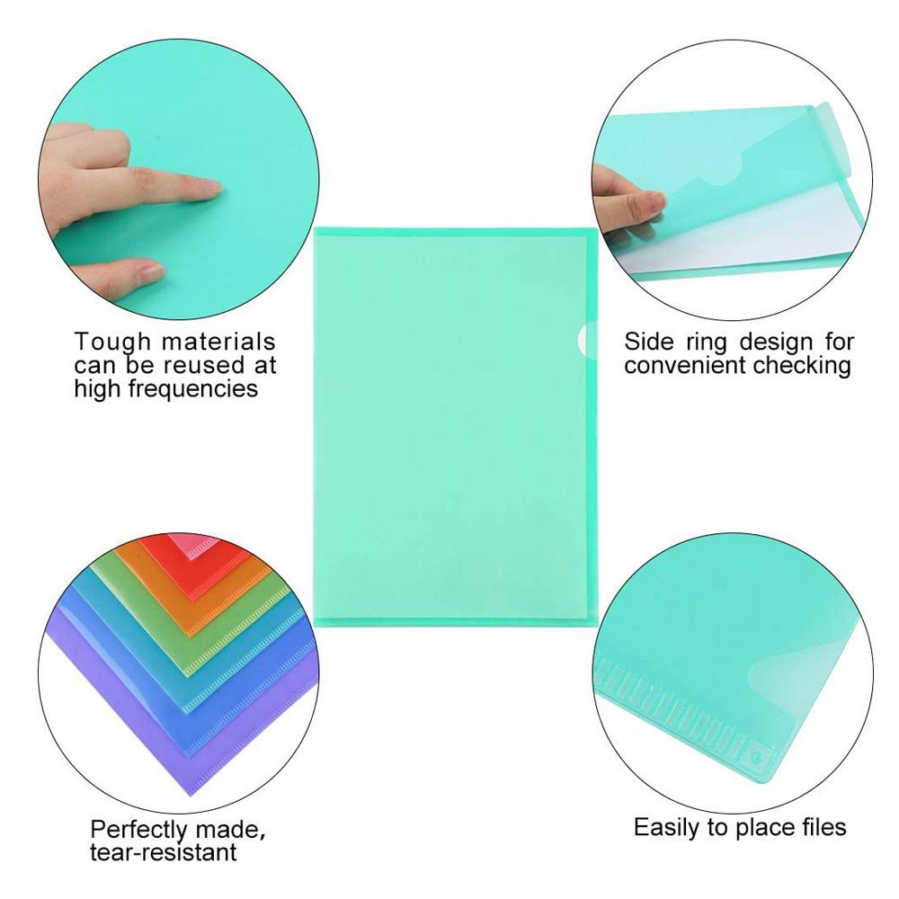 Set 20 Túi Nhựa Trong Suốt Đựng Tài Liệu Khổ A4 Chống Thấm Nước