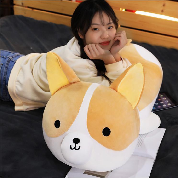 Gấu Bông Chó Corgi Nằm Mông To Siêu Dễ Thương