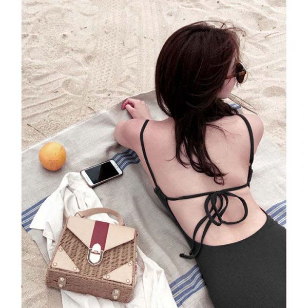 Áo tắm nữ Đồ bơi Bikini 1 mảnh đẹp kín đáo 2 dây sexy BK003