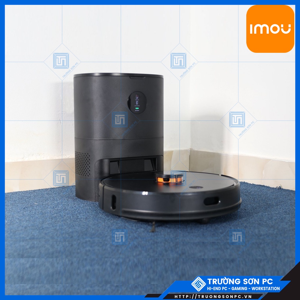 Robot Hút Bụi Thông Minh IMOU Vacuum Cleaner RV-L11-A Lực Hút 2700PA, Tự Động Đi Đổ Rác | Camera DAHUA C15 IPC-C15P
