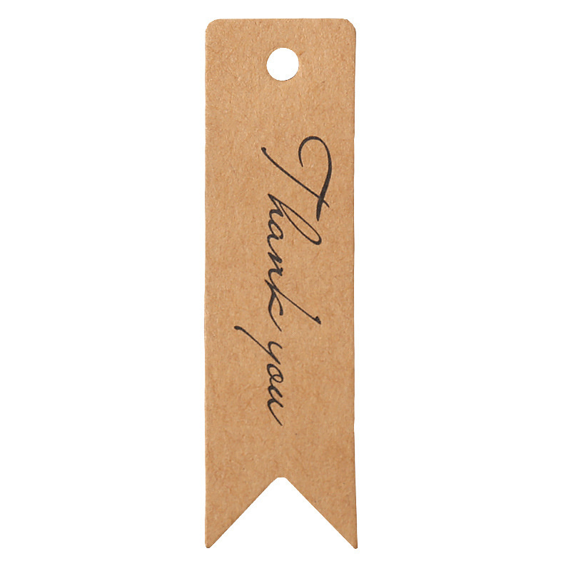 Set 100 Thẻ Giấy Hình Đuôi Bồ Câu Kích Thước 7*2cm