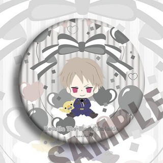 (NƠ) Huy hiệu IN HÌNH Hetalia: Axis Powers anime chibi dễ thương