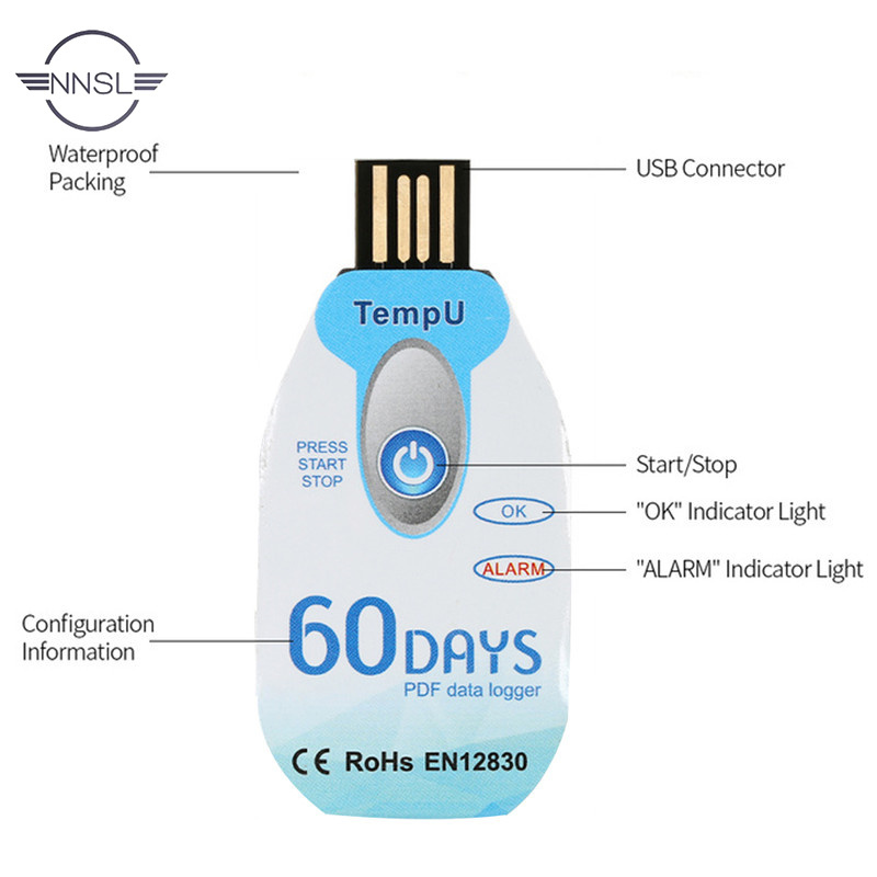 Nhiệt Kế Usb 2.0 Pdf Không Thấm Nước Dùng Một Lần