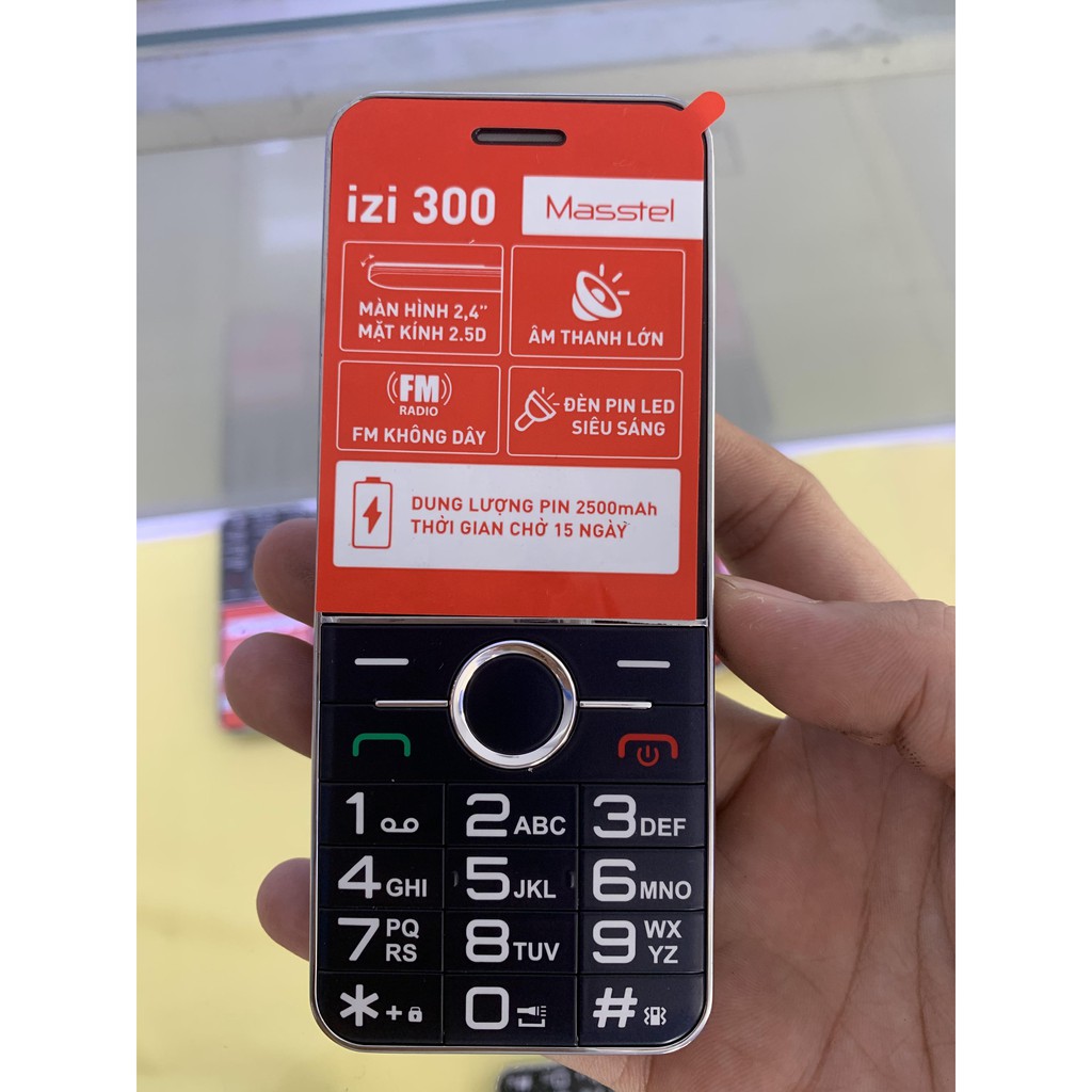 (Siêu Phẩm Pin TRâu ) Điện Thoại Masstel izi300 ( LOA LỚN / PIN TRÂU / CHỨ TO ) | BigBuy360 - bigbuy360.vn