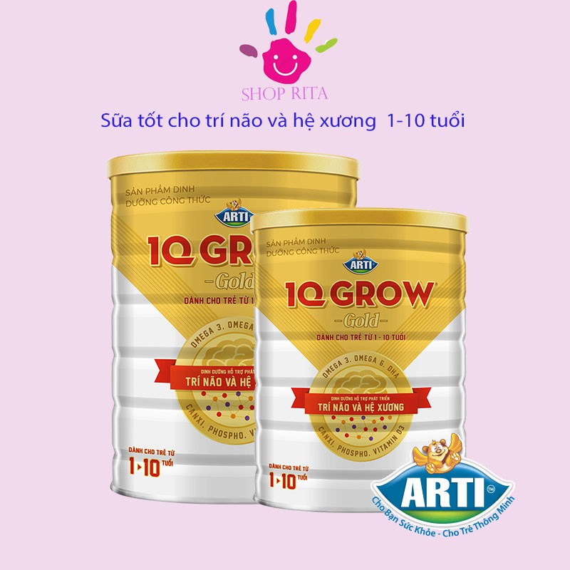 (Siêu khuyến mãi) Sữa Arti IQ Grow Gold 900g - NPP chính hãng