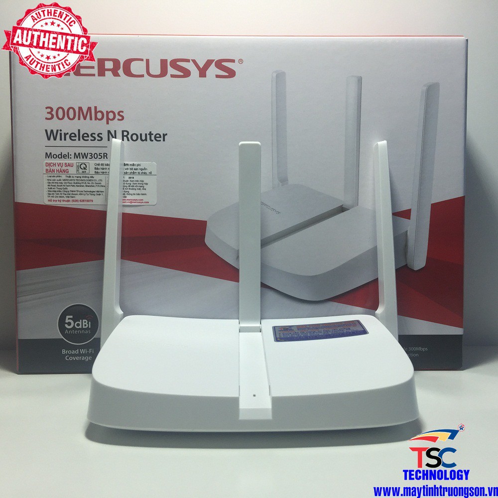 Bộ Phát WIFI Không Dây MERCUSYS MW305R 305R Chuẩn N 300Mbps Maytinhtruongson.vn