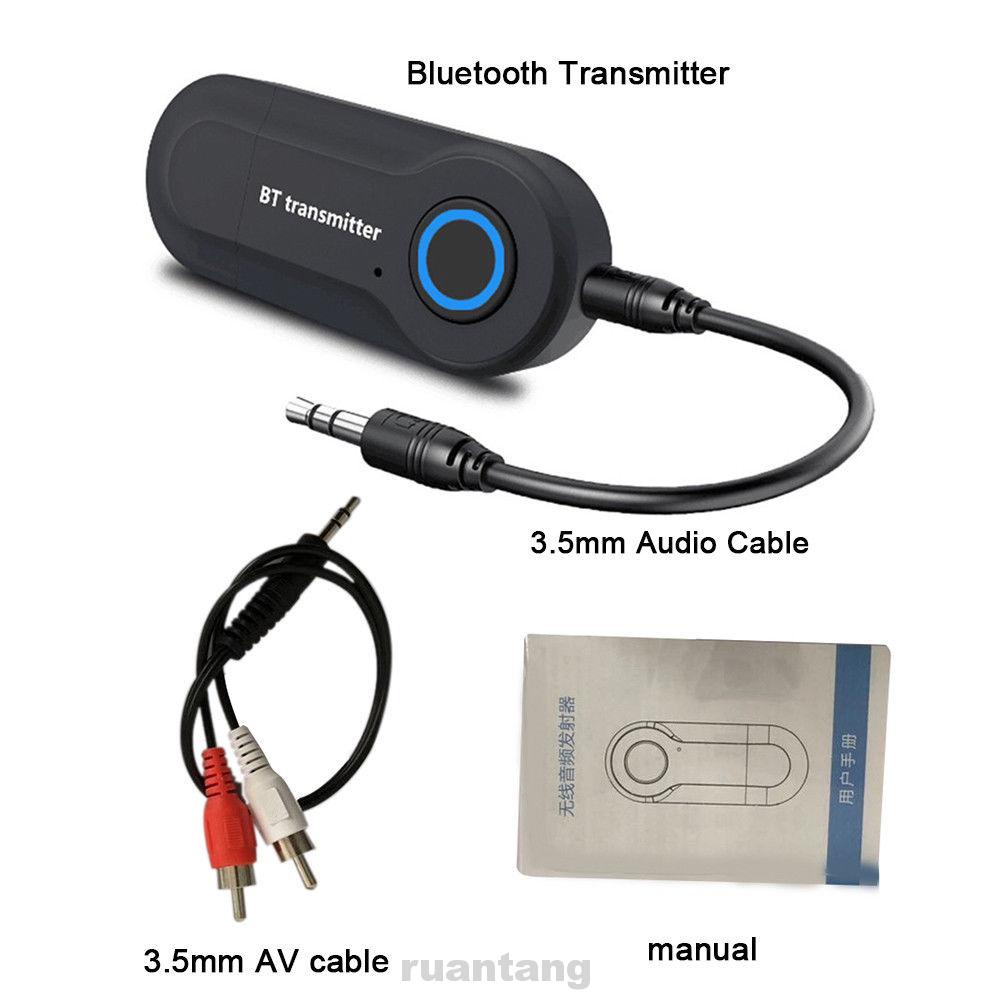 Bộ Truyền Tín Hiệu Âm Thanh Bluetooth Có Dây Màu Đen Cho Tv Usb Đầu Cắm 3.5mm