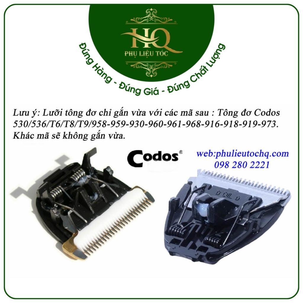 Lưỡi tông đơ codos các loại