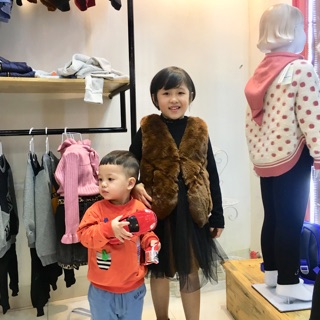 Set váy lông trẻ em