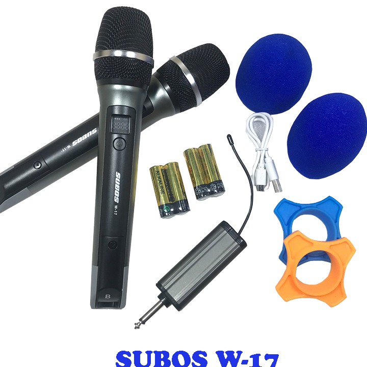 Bộ micro không dây SUBOS W-17 thế hệ mới nâng cao giọng hát