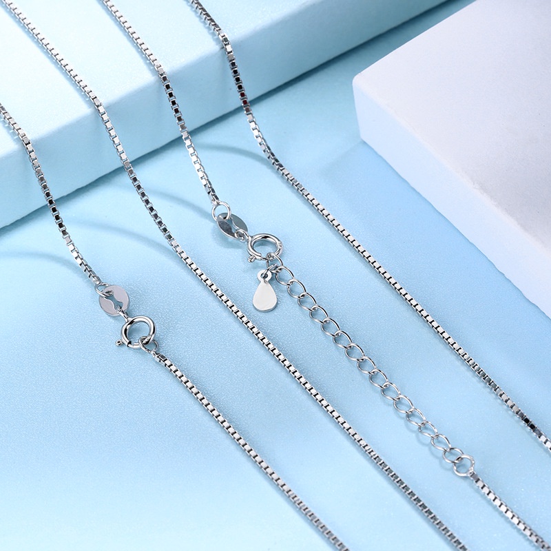 Dây Chuyền Bạc Nam Nữ Trơn Vòng Cổ Chất Liệu Bạc Ý S925 Đơn Giản Thời Trang Phong Cách Unisex Á Âu DC05 Bảo Ngọc Jewelry