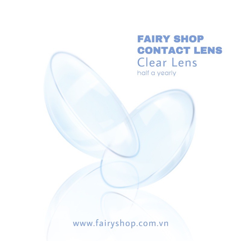 Kính Áp Tròng Trong Suốt 14.0mm - Kính Áp Tròng FAIRY SHOP CONTACT LENS  độ 0 đến 15