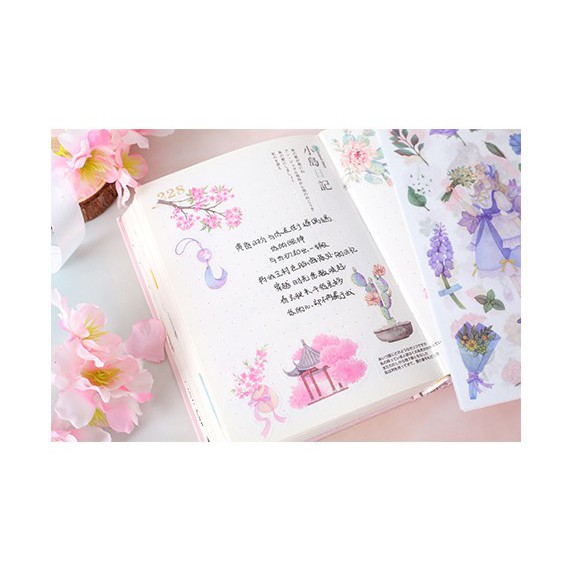Set 4 Tấm Washi Sticker Lớn Nhiều Chủ Đề Cực Xinh DIY Trang Trí Sổ Lưu Niệm Planner scrapbook, bullet journal Nhãn Dán