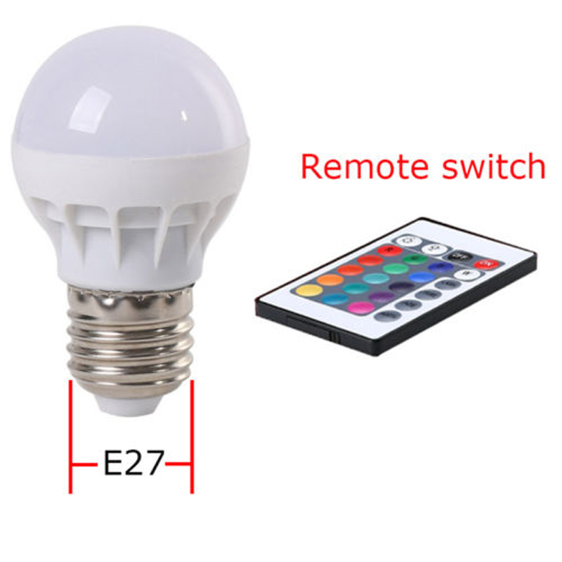 Bóng Đèn Led E27 Rgb Chống Thấm Nước Trang Trí Sân Vườn / Phòng Ngủ / Quán Bar