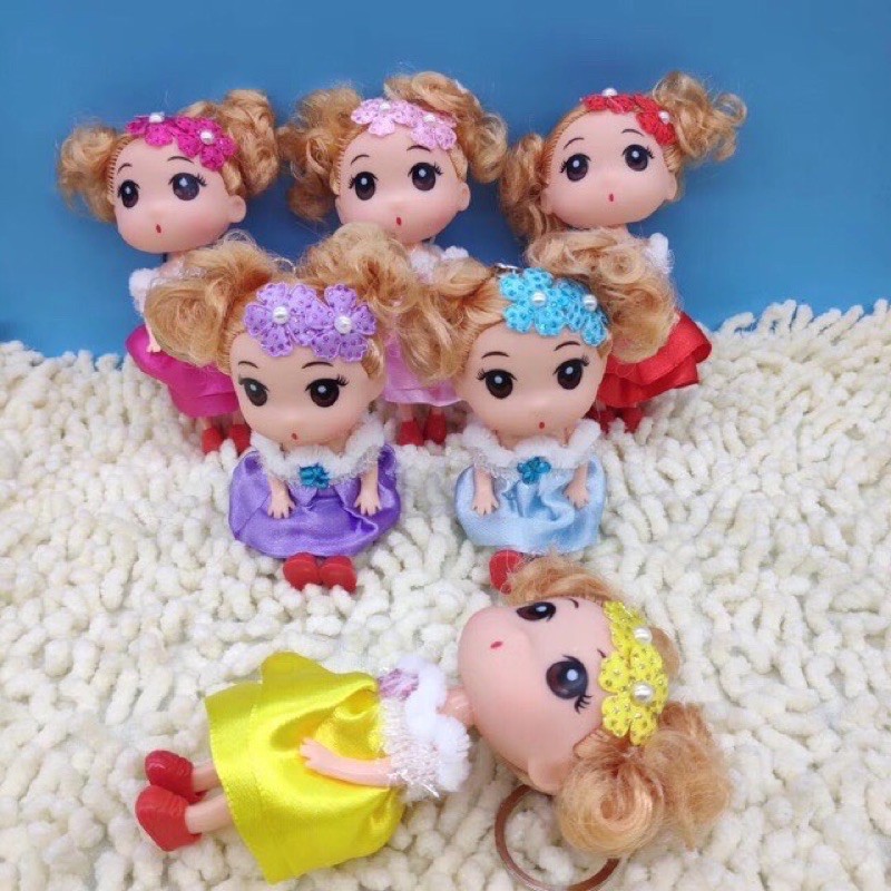 Combo 12 búp bê Chibi trang trí bánh kem, đồ chơi cho bé, phụ kiên trang trí bánh sinh nhật