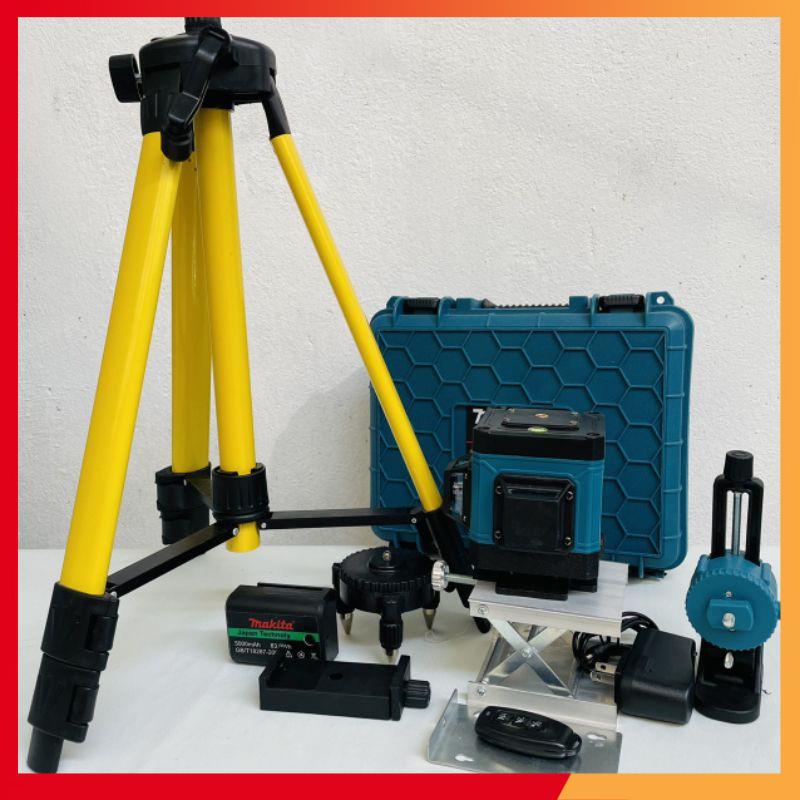 Máy cân mực Laser MAKITA Japan 12 tia xanh cao cấp -Tặng chân