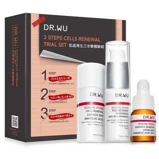 Set mini gồm 3 sản phẩm dưỡng da nổi tiếng Mandelic Acid Dr Wu