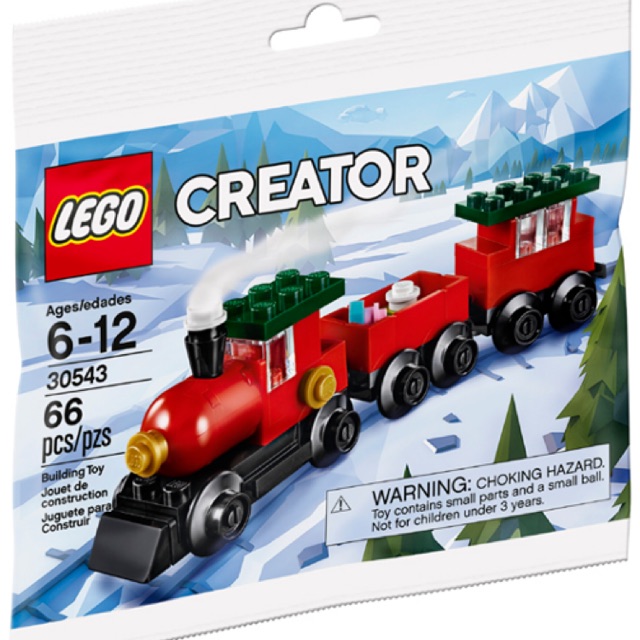 Lego Creator 30543 - Christmas Train polybag - Bộ xếp hình Lego Tàu lửa giáng sinh