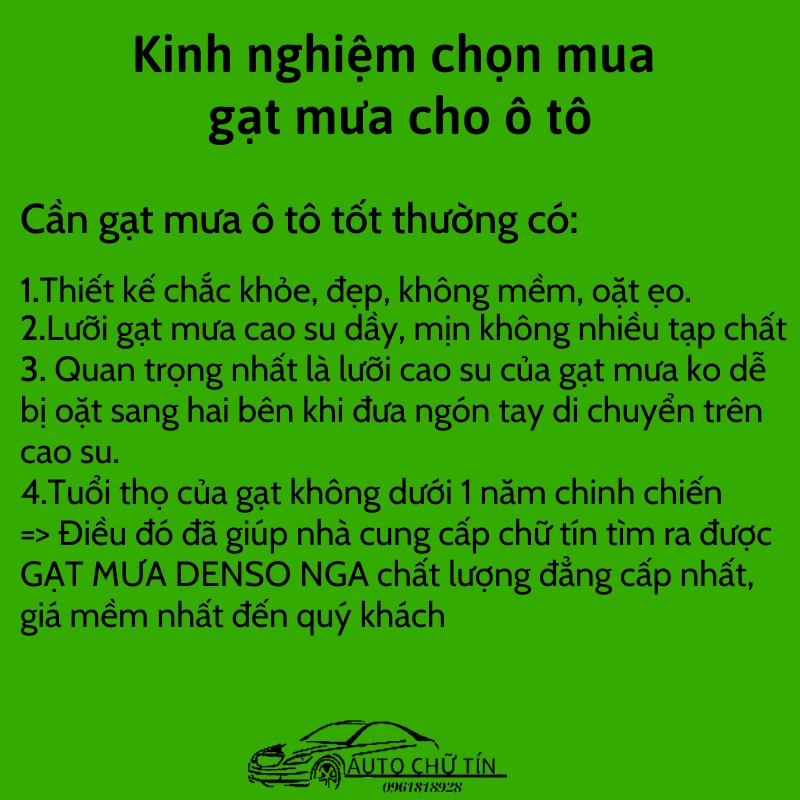 Gạt mưa ô tô D/S Rusia khớp nối đa năng dùng cho các dòng xe sang cao cấp