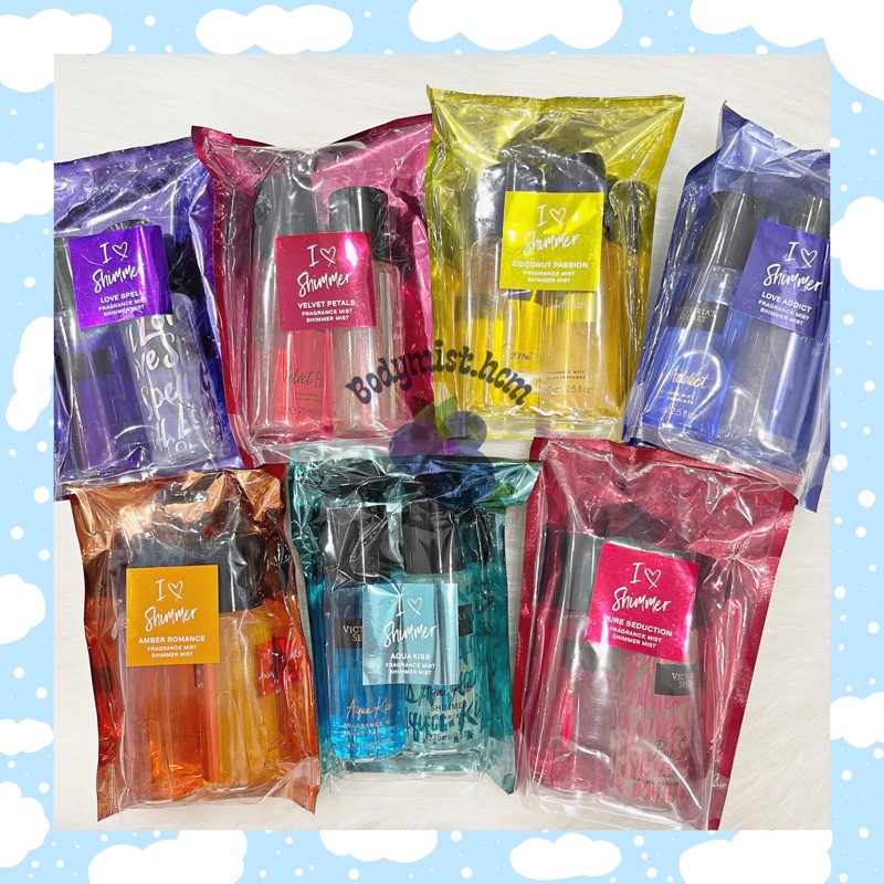 Set 2 chai Victoria's 75ml - Xịt thơm Victoria Secret