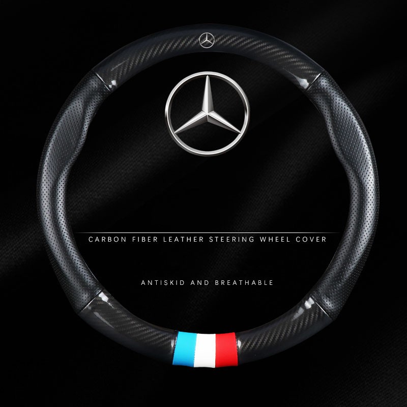 Vỏ vô lăng khâu Mercedes Benz Thích hợp cho CLA W205 W212 W213 W246 W176 W205 GLB W213 GLA