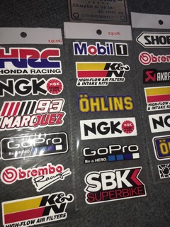 Tem Decal Logo Phản Quang Xe Máy