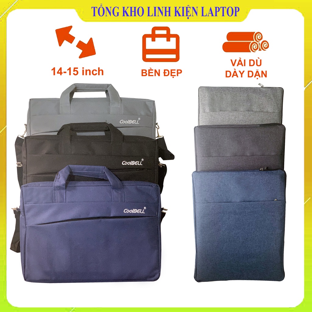 Cặp Laptop Coobell - Túi Chống Sốc 14 inch và 15.6 inch Loại 1