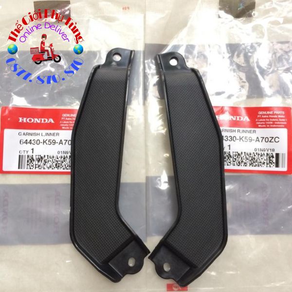 Nhựa nhám - nẹp bửng nhỏ (đao nhỏ) Vario - Click 2018-2021 - 64430-K59-A70ZC/ 64330-K59-A70ZC