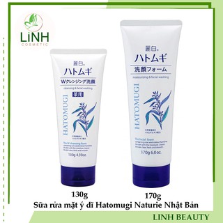 Sữa rửa mặt ý dĩ Hatomugi Naturie Nhật Bản 130g
