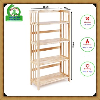 Kệ sách gỗ 4 tầng rộng 65cm siêu đẹp