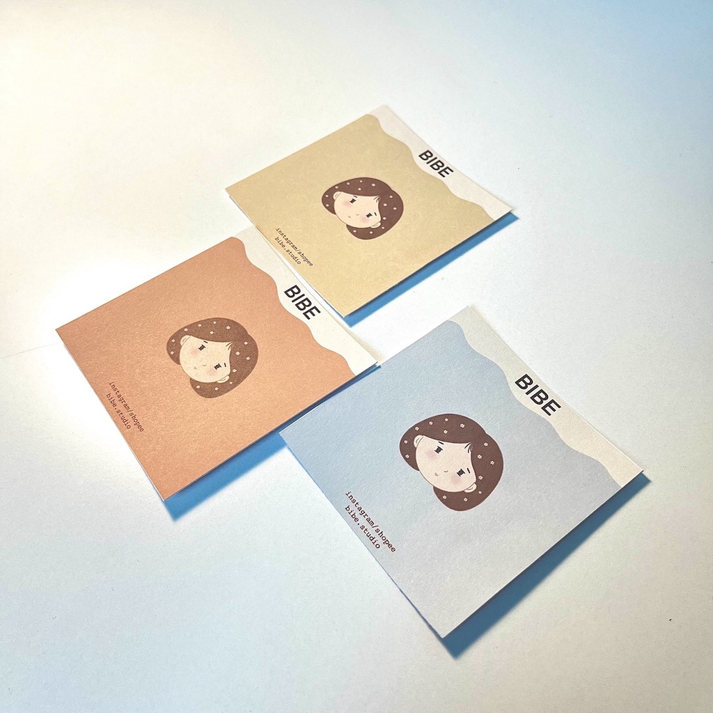 Bibe | Combo 10/20 Miếng Sticker Nhãn Vở Nhãn Tập Pastel | Hình Dán Trang Trí Sổ Planner, Bullet Journal