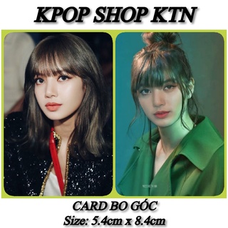 Sét card bo góc lisa black pink