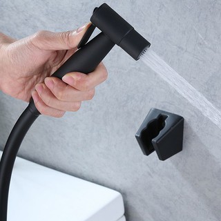 Vòi xịt vệ sinh Miken XB091 - Chất liệu lõi đồng mạ màu đen