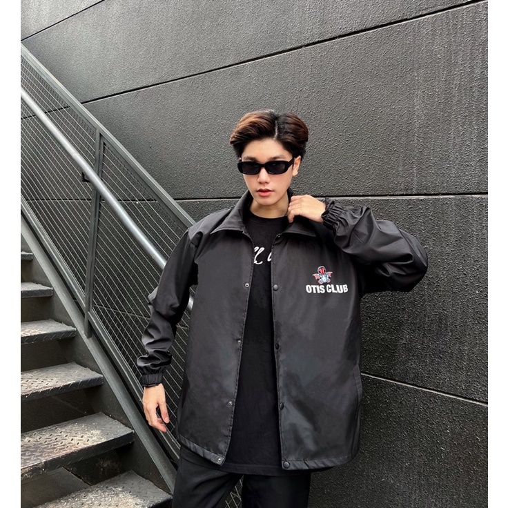 Áo khoác dù local brand Otis Club - Nút jacket Oits
