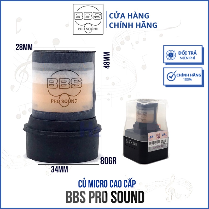 Củ Côn Lõi Mic BBS 1 Tầng Loại Đẹp Chính Hãng Chống hú rít Thay Thế Cho MIC không dây
