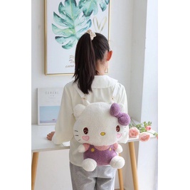 Ellen Sanrio Ba Lô Đeo Vai Đa Năng Hình Hello Kitty Mymelody Kuromi Nhồi Bông Dễ Thương Cho Học Sinh