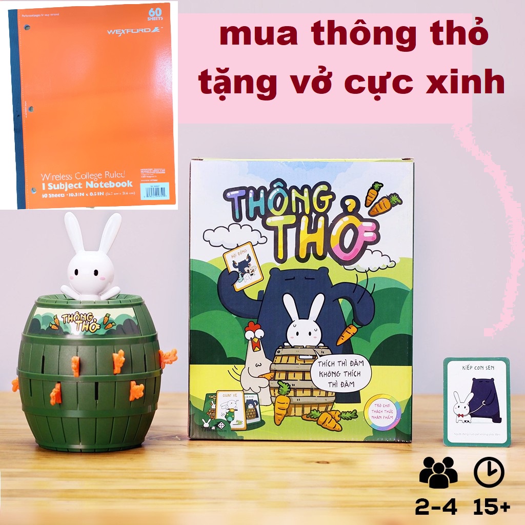 Thông Thỏ - Thỏ Bảy Màu tặng quyển sổ cực xinh