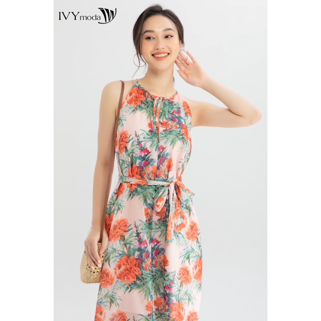 Đầm maxi cổ yếm IVY moda MS 41M6699