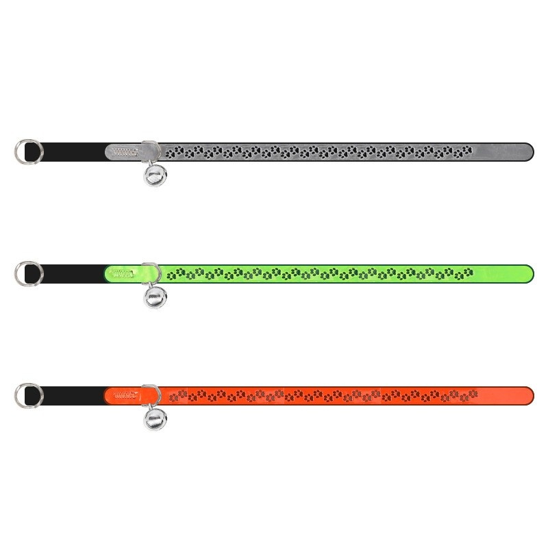 Vòng cổ Panda cho chó mèo nhỏ màu phản quang không thấm nước, dễ dàng điều chỉnh theo kích cỡ to nhỏ, kèm chuông lục lạc